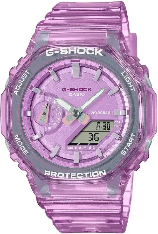 Годинник Casio GMA-S2100SK-4AER G-Shock. Прозорий