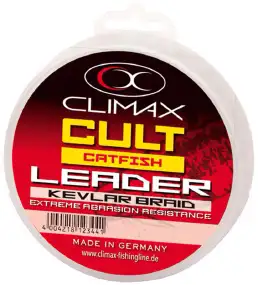 Повідковий матеріал Climax Cult Catfish Kevlar Leader 1.00mm 100kg 20m к:olive