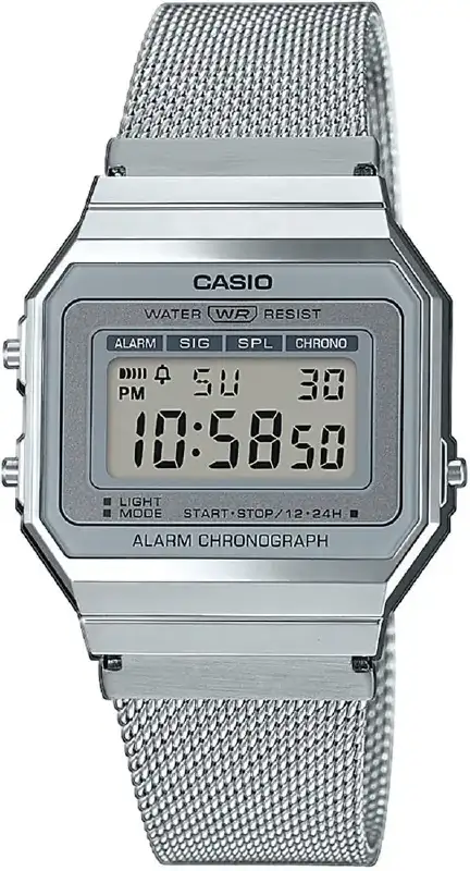 Годинник Casio A700WEM-7AEF. Сріблястий