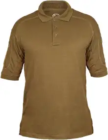 Теніска поло Defcon 5 Tactical Polo Short Sleeves with Pocket 2XL Coyote brown