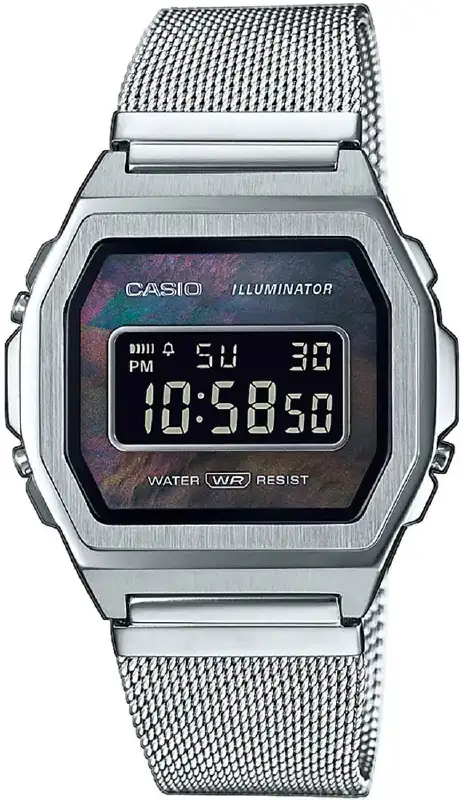Годинник Casio A1000M-1BEF. Сріблястий