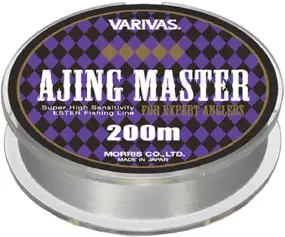 Волосінь Varivas Ajing Master Ester 200m (прозорий) #0.2/0.074mm 1.05lb/0.48kg