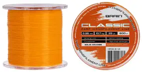 Леска Brain Classic Carp Line (solid orange) 600m 0.35mm 25lb 10.7kg