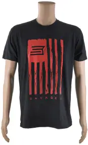 Футболка Savage Short sleeve T-Shirt/Savage Flag S ц:черный