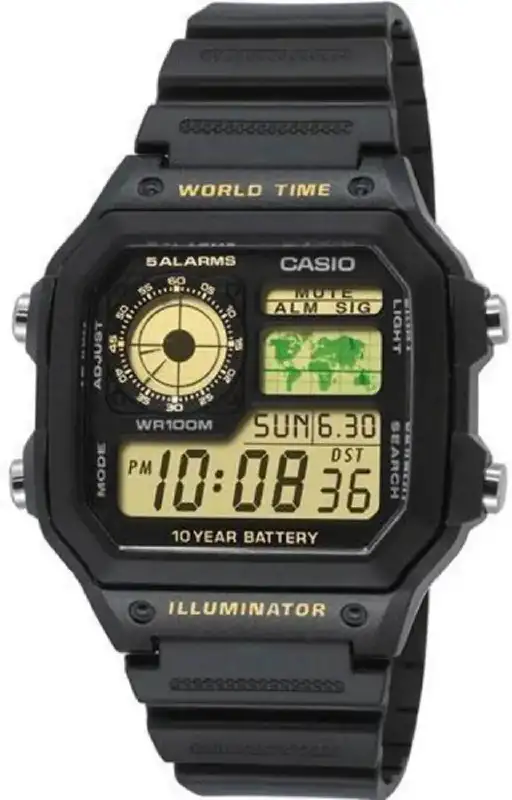 Часы Casio AE-1200WH-1BVEF. Черный