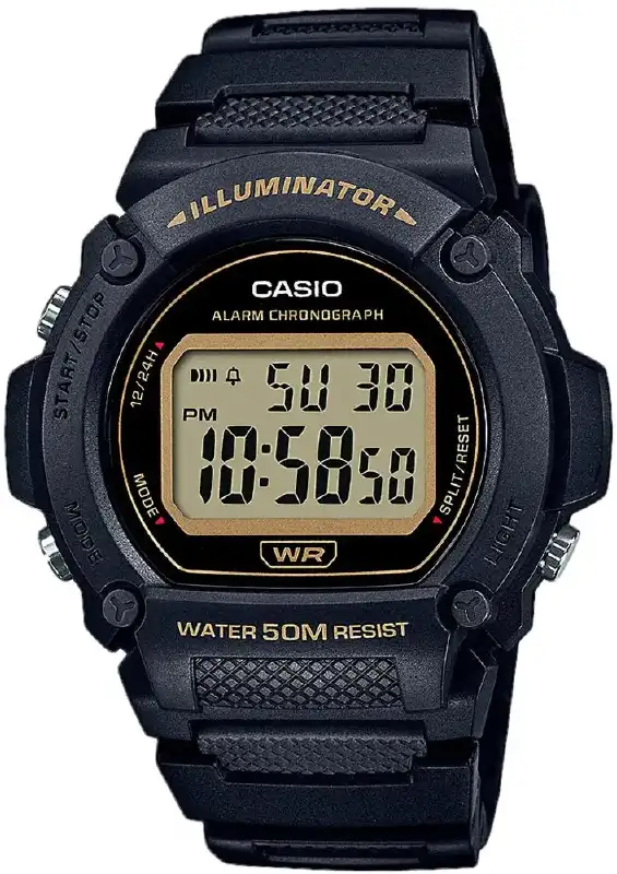 Часы Casio W-219H-1A2VEF. Черный
