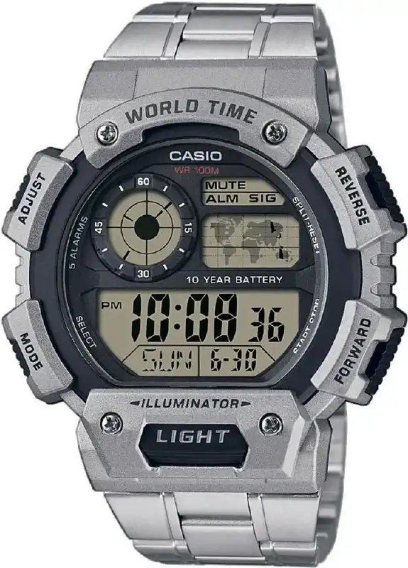 Часы Casio AE-1400WHD-1AVEF. Серебристый