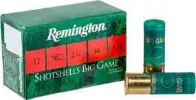 Патрон Remington Big Game кал. 12/70 дріб №4/0 наважка 36 г
