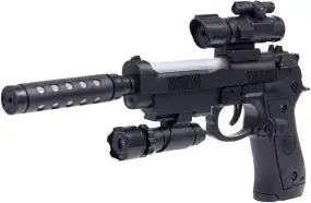 Пистолет свето-звуковой ZIPP Toys Beretta 92FS Черный