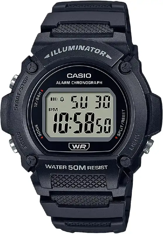 Часы Casio W-219H-1AVEF. Черный