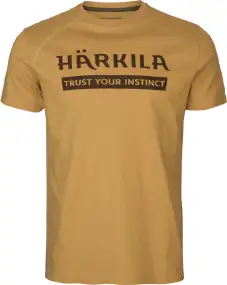 Футболка Harkila logo 2-pack L Antique sand/Dark olive