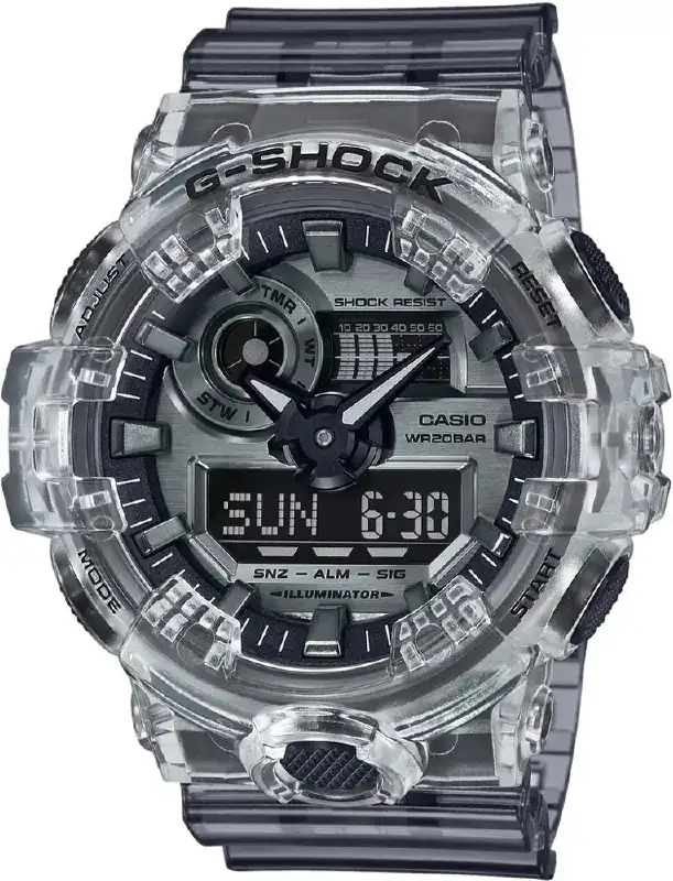 Часы Casio GA-700SK-1AER G-Shock. Прозрачный