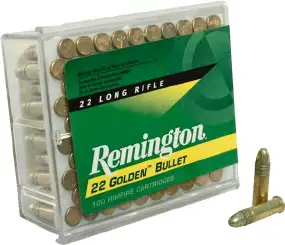 Патрон Remington Golden Bullet High Velocity кал .22 LR пуля RN масса 40 гр (2.6 г)