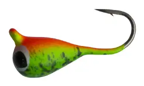 Мормышка вольфрамовая Shark Капля с ушком 0,95г диам 4,0 мм крючок D14 ц: Mat Tiger с глазко