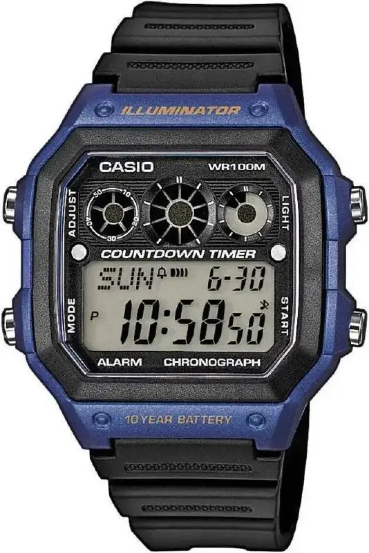 Часы Casio AE-1300WH-2AVEF. Синий