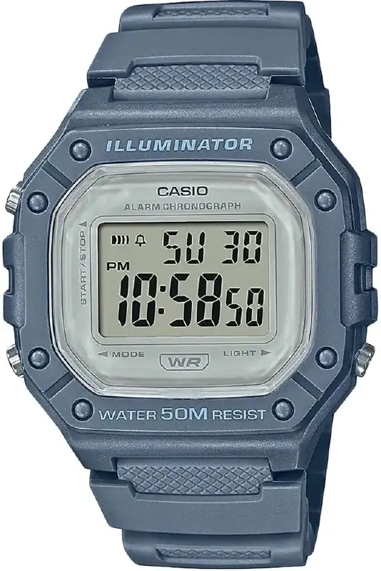 Часы Casio W-218HC-2AVEF. Серый