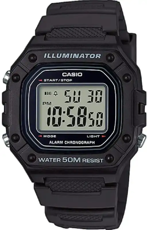 Часы Casio W-218H-8AVEF. Черный