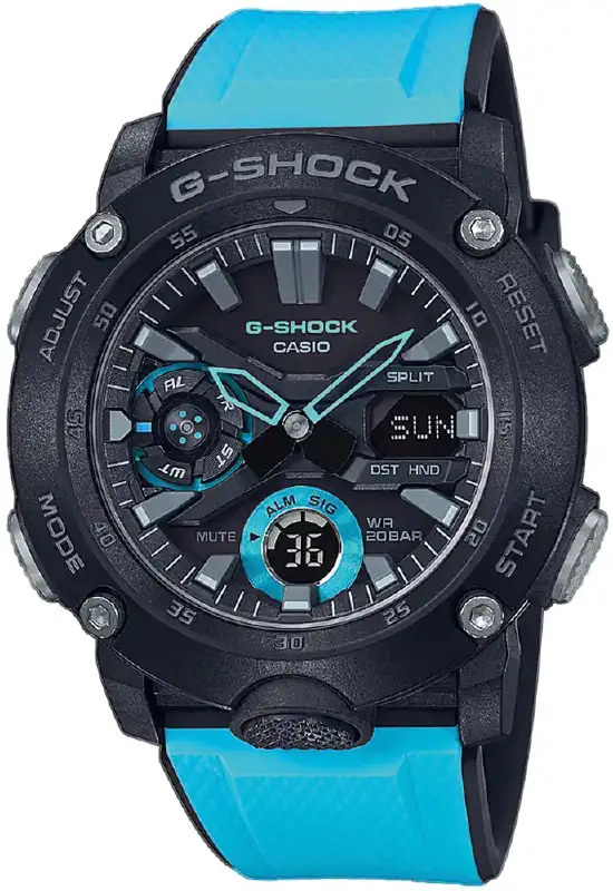 Часы Casio GA-2000-1A2 G-Shock. Черный