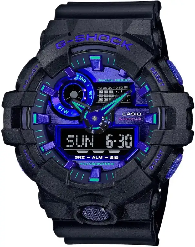Часы Casio GA-700VB-1A G-Shock. Черный