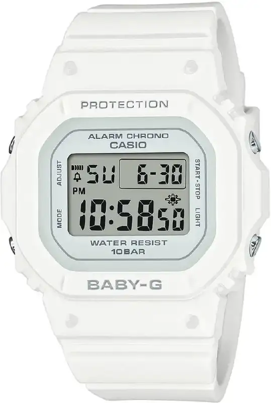 Часы Casio BGD-565-7ER Baby-G. Белый