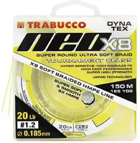 Шнур Trabucco Dyna-Tex Neo 8X Light Yellow 150m 0.084mm 3.63kg