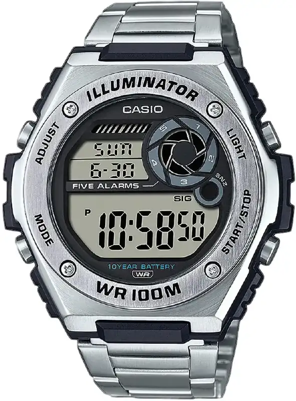 Часы Casio MWD-100HD-1AVEF. Серебристый