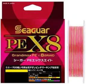 Шнур Seaguar Grandmax PE x8 150m (Multicolour) #1.0/0.165mm 20lb/9.1kg