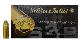 Патрон Sellier & Bellot кал. 9мм (9х19) пуля FMJ масса 7,5 г/115 гр