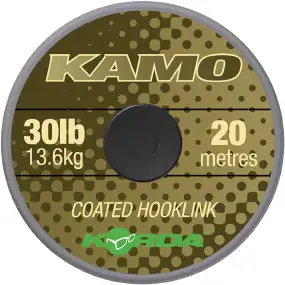 Поводковый материал Korda Kamo Coated Hooklink 20m 30lb Camouflaged