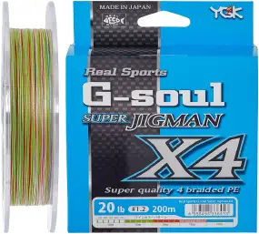 Шнур YGK Super Jig Man X4 200m (мультиколор)