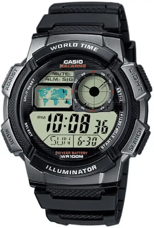 Часы Casio AE-1000W-1BVEF. Серый