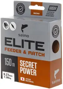 Леска Salmo Elite Feeder & Match 150m (корич.) 0.27mm 7.30kg