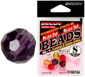 Бусинка Decoy B-1 Kachi-Kachi Beads M (9 шт/уп) ц:пурпурный