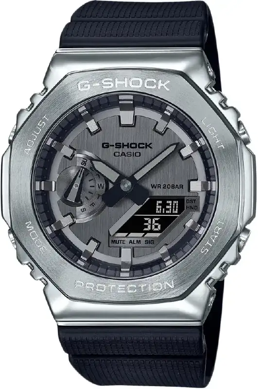 Часы Casio GM-2100-1AER G-Shock. Серебристый