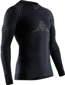 Термокофта X-Bionic Invent 4.0 Shirt Round Neck Long Sleeve Men M Black/Charcoal