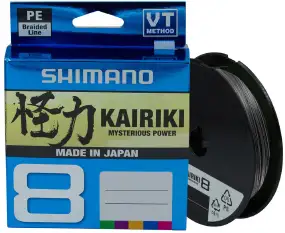 Шнур Shimano Kairiki 8 PE (Steel Gray) 150m 0.19mm 12.0kg