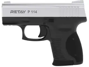 Пістолет стартовий Retay P114 кал. 9 мм. Колір - nickel.