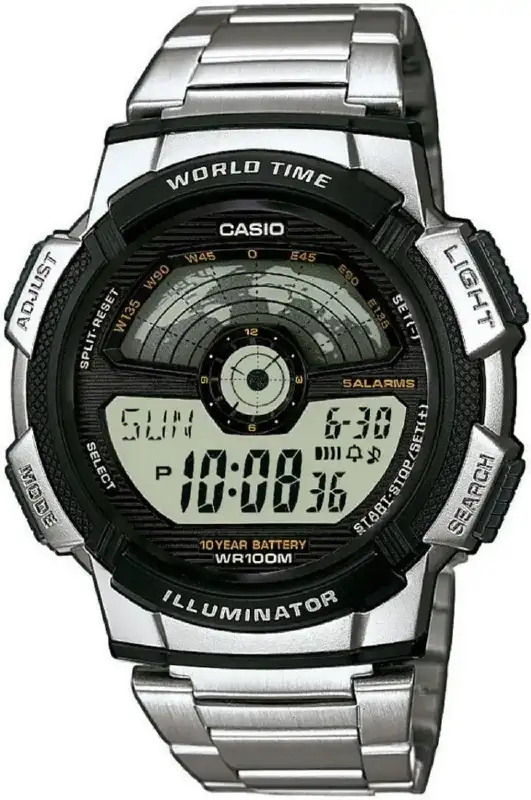 Часы Casio AE-1100WD-1AVEF. Серебристый