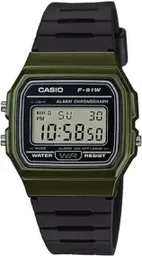 Часы Casio F-91WM-3AEF. Зеленый