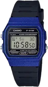 Часы Casio F-91WM-2AEF. Синий