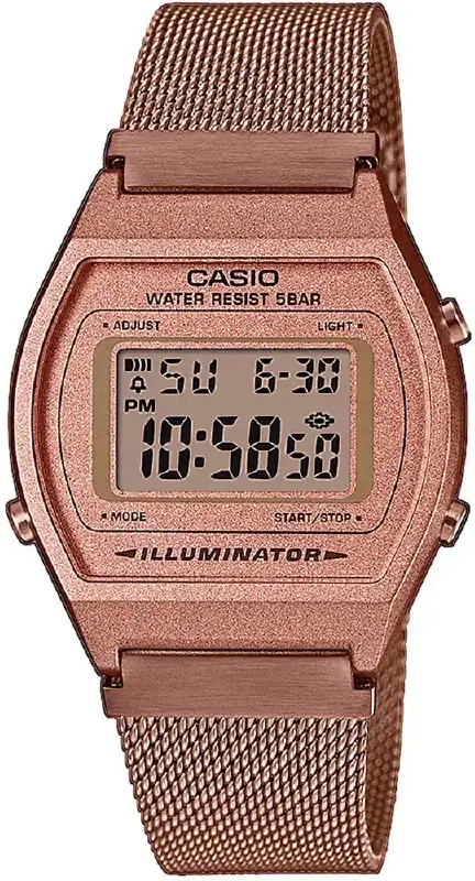 Часы Casio B640WMR-5AEF. Розовое золото