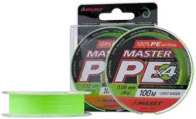 Шнур Select Master PE 100m (салат.) 0.08mm 11kg