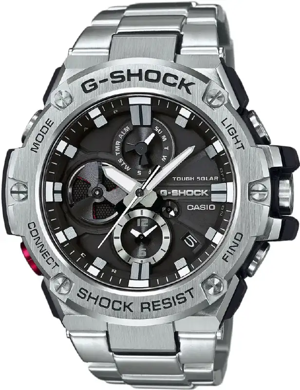 Часы Casio GST-B100D-1AER G-Shock. Серебристый