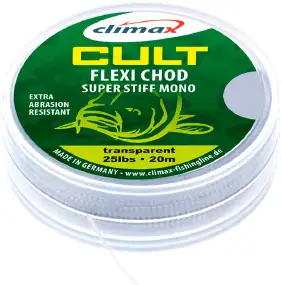 Поводковый материал Climax Cult Flexi Chod 20м (clear) 0.50мм 25lb