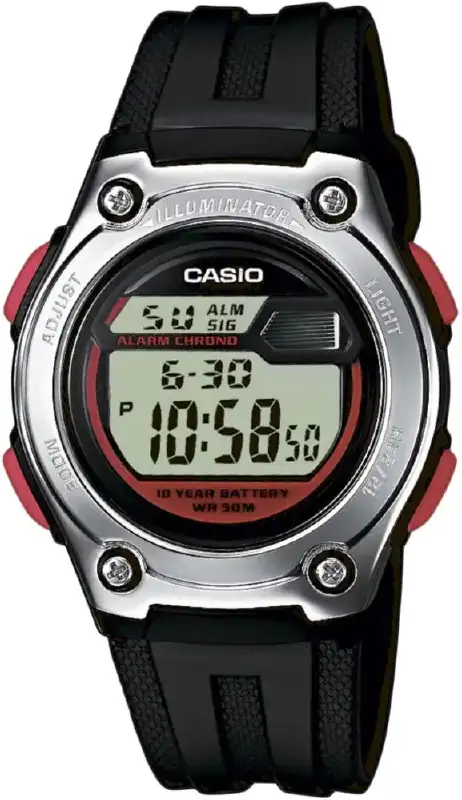 Часы Casio W-211-1BVEF. Серебристый