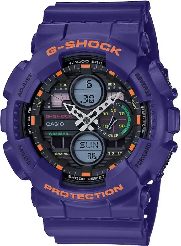 Часы Casio GA-140-6AER G-Shock. Фиолетовый
