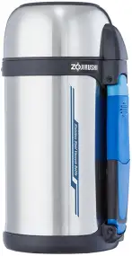 Термос ZOJIRUSHI SF-CС15XA 1.5l (складная ручка+ремешок) Стальной