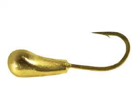 Мормышка вольфрамовая Shark Ломанный башмак 0,45г диам. 3,0 мм крючок D16 гальваника ц:золото